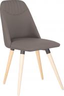 Стул обеденный Nowy Styl MILANA WOOD ANTR (BOX-1) SMP БУК 1.018 ECO-70 серый / дерево светлое