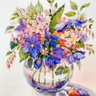 Набор для творчества со стразами на подрамнике Изысканный букет 30x30 см (У) GoToArt