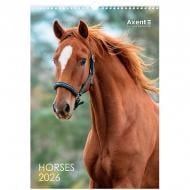 Календарь настенный Axent А3 Horses 2026
