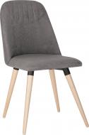 Стул обеденный Nowy Styl MILANA WOOD BLACK (BOX-1) SMP БУК 1.018 SORO-93 серый / дерево светлое