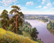 Набор для творчества со стразами Летний пейзаж 20x30 см GoToArt