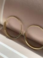 Серьги MISO accessory золотые кольца тонкие