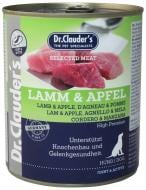 Корм влажный Dr.Clauder's Selected с ягненком и яблоком 800 г
