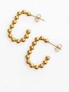 Серьги MISO accessory золотые открытые маленький круг