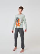 Пижама детская для мальчиков Smil р.128 серо-зеленый 104683