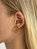 Серьги MISO accessory золотой ромб матовый