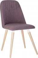Стул обеденный Nowy Styl MILANA WOOD WHITE (BOX-1) SMP БУК 1.018 SORO-65 фиолетовый / дерево светлое