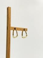 Серьги MISO accessory золотой квадрат