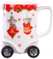 Чашка Lefard на колесиках Новогодние мышки 2 375 мл 985-054