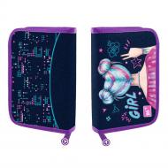 Пенал с клапаном Cool Girl HP-03 YES синий