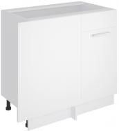 Тумба нижняя угловая Алина угол низ 100х60 белый/белый Сокме