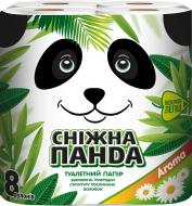 Туалетний папір Сніжна Панда Aroma двошаровий 8 шт.