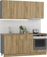 УЦЕНКА! Кухня Майли Дуб Крафт Золотой Грейд ЛДСП 1,8м (УЦ №202)