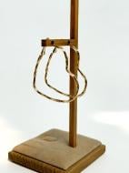 Сережки MISO accessory велике золоте сердце 5 см