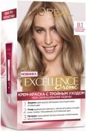 Крем-фарба для волосся L'Oreal Paris EXCELLENCE 8.1 світло-русявий попелястий 48 мл