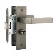 Ручка на планці санвузловий Linde A-2004 WC MA 47,5 мм матовий нікель без петель