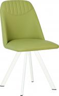 Стул обеденный Nowy Styl MILANA 4L WHITE (BOX-1) SMP ECO-45 желто-салатовый / белый