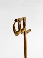 Серьги MISO accessory острые золотые