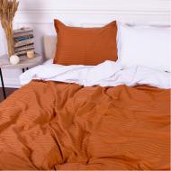 Наволочка Satin Stripe 30-0005+30-0001 Batul 70x70 см коричневый/белый MirSon