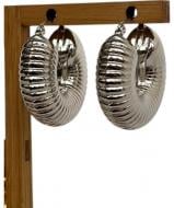 Серьги MISO accessory серебряная пружина 3см