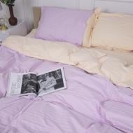 Наволочка Satin Stripe 30-0007+30-0004 Evanjalin 70x70 см рожевий/бежевий MirSon