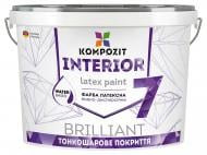 Краска латексная водоэмульсионная Kompozit Interior 7 (база А) мат белый 1,4 кг