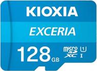 Карта памяти KIOXIA microSDXC 128 ГБ Class 10 (LMEX1L128GG2) UHS-I U1 Exceria SD-adapter