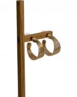 Серьги MISO accessory плетеные золотые