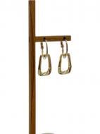 Серьги MISO accessory прямоугольные золотые