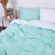 Наволочка Satin Stripe 30-0014+30-0001 Garbine 70x70 см ментоловый/белый MirSon