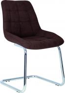 Стул обеденный Nowy Styl NICOLE CF CHROME (BOX-1) SQR SORO-28 коричневый / хром