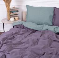 Наволочка Satin Stripe 30-0015+30-0011 Skylly 70x70 см бирюзовый/серый MirSon