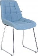 Стул обеденный с подлокотниками Nowy Styl NICOLE CFS CHROME (BOX-1) KL-302 хром/голубой