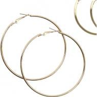 Сережки MISO accessory велике кільце 7 см