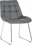 Стул обеденный Nowy Styl NICOLE CFS CHROME (BOX-1) SQR ECO-70 серый / хром