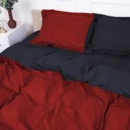 Наволочка Satin Stripe 30-0018+30-0021 Ferit 70x70 см красный/черный MirSon