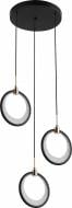 Люстра подвесная Sensio LED Reticulum L300хD190хH1000 4200lm CCT 39 Вт черно-золотой ALG-2965/3P