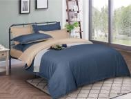 Наволочка Satin Stripe 30-0020+30-0004 Danelli 70x70 см темно-синий/бежевый MirSon