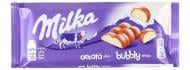 Молочный шоколад Milka наполненный белым пористым шоколадом Bubbly м/у 95г