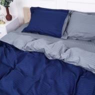 Наволочка Satin Stripe 30-0020+30-0011 Sumburey 70x70 см синий/серый MirSon