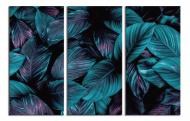 Картина модульная Ночная листва 150x100 см WallArt 54449-3.3