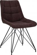 Стул обеденный Nowy Styl NICOLE LF BLACK (BOX-1) SQR SORO-28 коричневый / черный