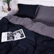 Наволочка Satin Stripe 30-0021+30-0011 Latifa 70x70 см черный/серый MirSon