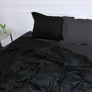 Наволочка Satin Stripe 30-0021+30-0012 Yamindi 70x70 см черный/серый MirSon