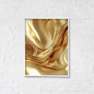 Картина на холсте Жидкое золото с белой рамкой 50x65 см Brushme FNK0122012_RN53-18 Картина на холсте Жидкое золото с белой рамкой 50x65 см Brushme FNK0122012_RN53-18