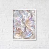 Картина на холсте Перламутровый поток с белой рамкой 65x50 см Brushme FNK0122011_RN53-18 Картина на холсте Перламутровый поток с белой рамкой 65x50 см Brushme FNK0122011_RN53-18