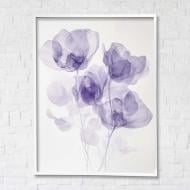 Картина на полотні Квіти 1 з білою рамкою 75x100 см Brushme FNK0122014_RN53-17