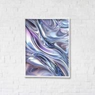 Картина на холсте Жидкий металл с белой рамкой 65x50 см Brushme FNK0122013_RN53-18 Картина на холсте Жидкий металл с белой рамкой 65x50 см Brushme FNK0122013_RN53-18