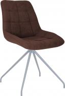 Стул обеденный Nowy Styl NICOLE SN ALU (BOX-1) SQR SORO-28 коричневый / алюминий