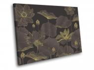 Картина Ночной лотос 40x30 см WallArt 54452-1.1